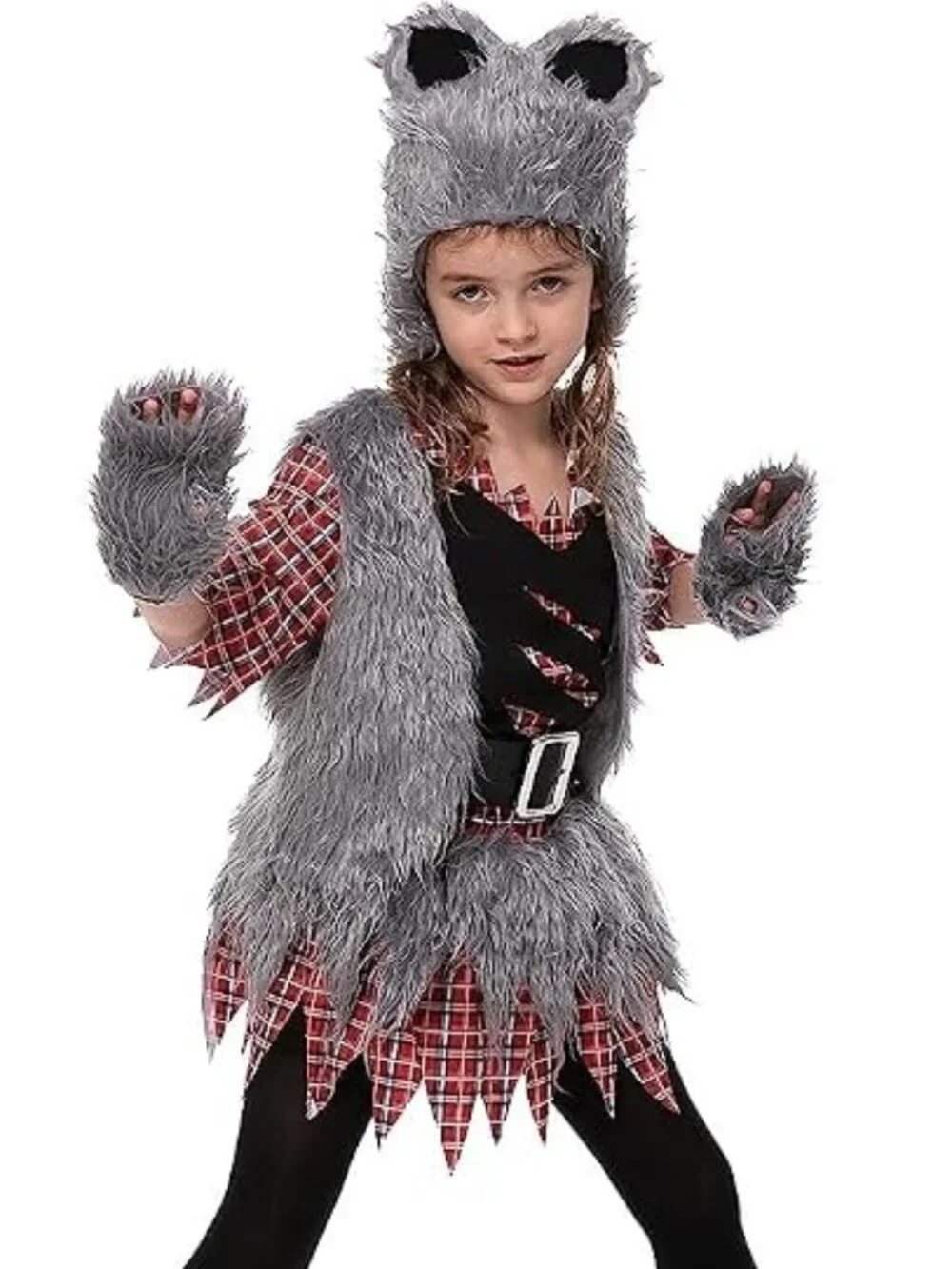 Girl's Halloween Werewolf Costume - Size: Small 5-7 Years